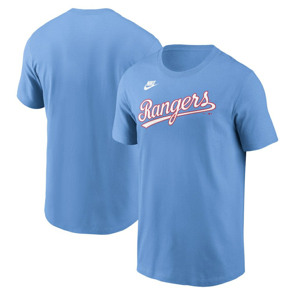 Texas Rangers Nike Cooperstown Collection Wordmark T-Shirt Outlet