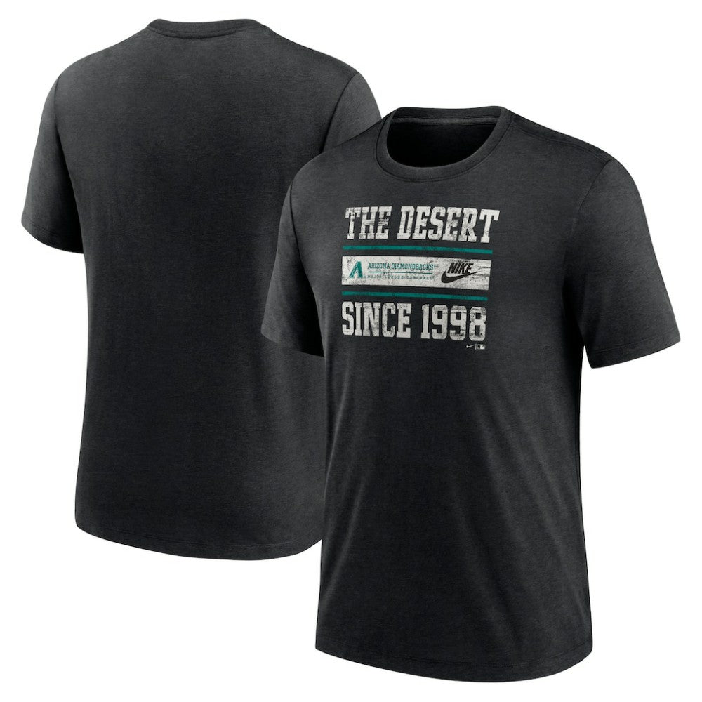 Arizona Diamondbacks Nike Cooperstown Collection Local Stack Tri-Blend T-Shirt Discount