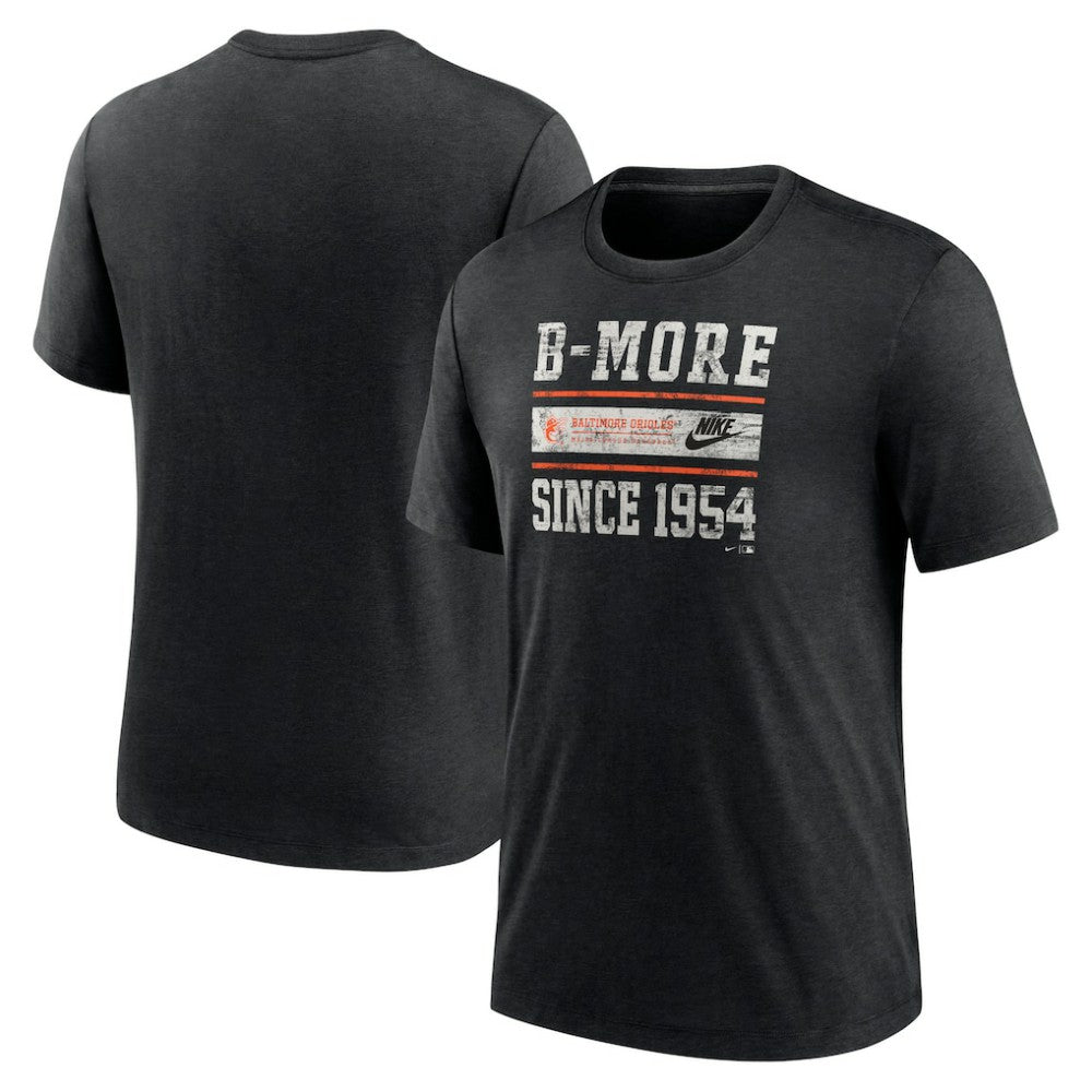 Baltimore Orioles Nike Cooperstown Collection Local Stack Tri-Blend T-Shirt Near Me