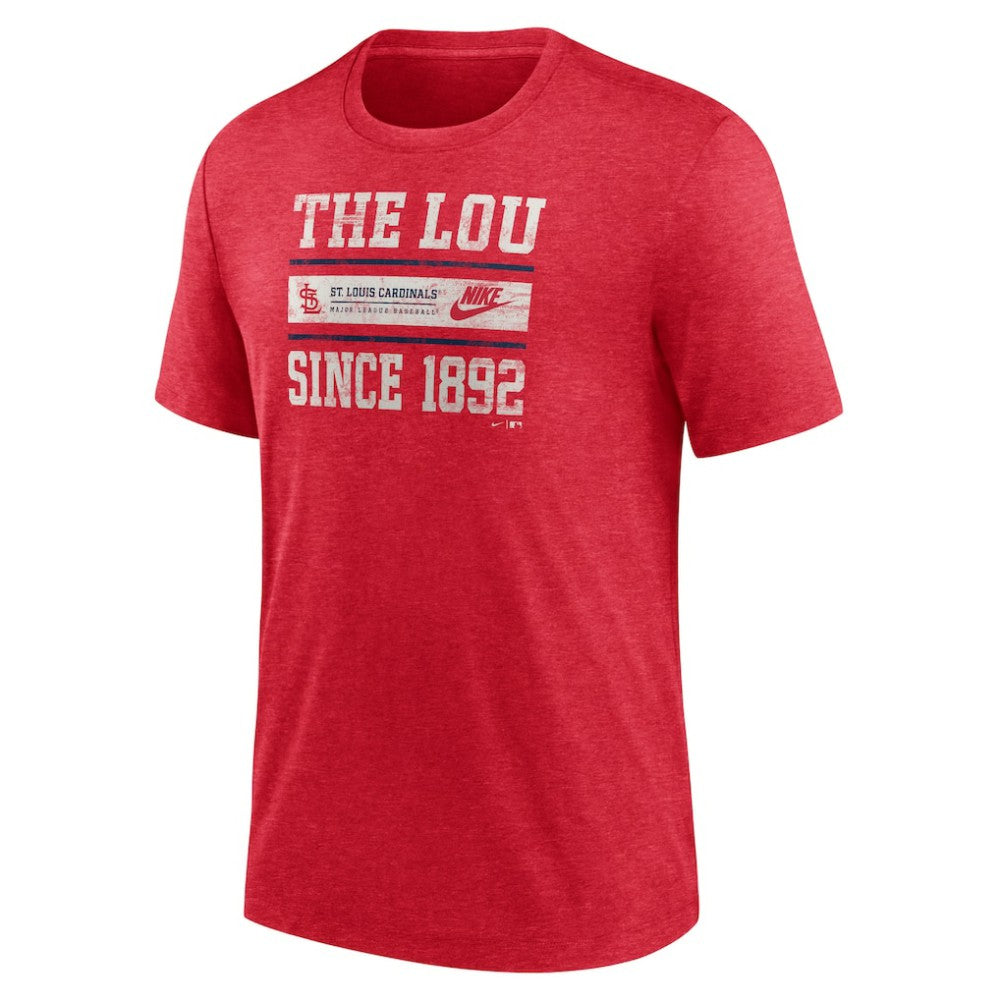 St. Louis Cardinals Nike Cooperstown Collection Local Stack Tri-Blend T-Shirt Near Me