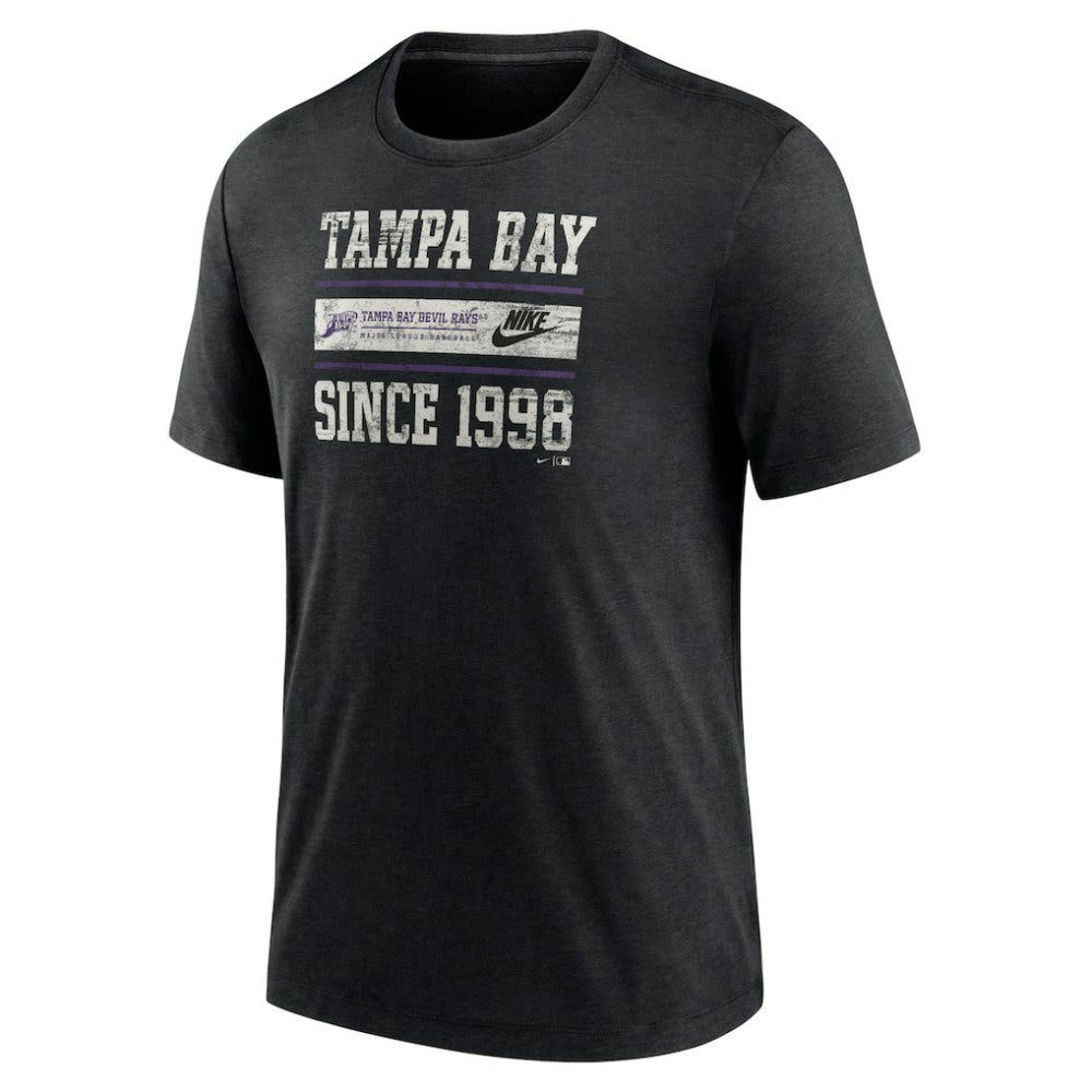 Tampa Bay Rays Nike Cooperstown Collection Local Stack Tri-Blend T-Shirt for sale