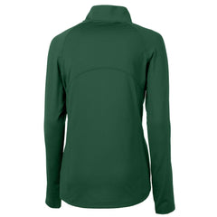 Philadelphia Eagles Cutter & Buck Women's Gridiron Classics Logo Adapt Eco Knit Stretch Recycled Half-Zip Pullover Top - Green - NFL