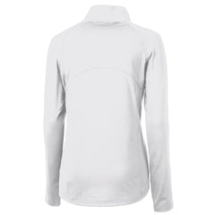 Philadelphia Eagles Cutter & Buck Women's Gridiron Classics Logo Adapt Eco Knit Stretch Recycled Half-Zip Pullover Top - White - NFL