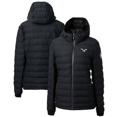 Philadelphia Eagles Cutter & Buck Women's Gridiron Classics Logo Mission Ridge Repreve Eco Insulated Full-Zip Puffer Jacket - Black - NFL