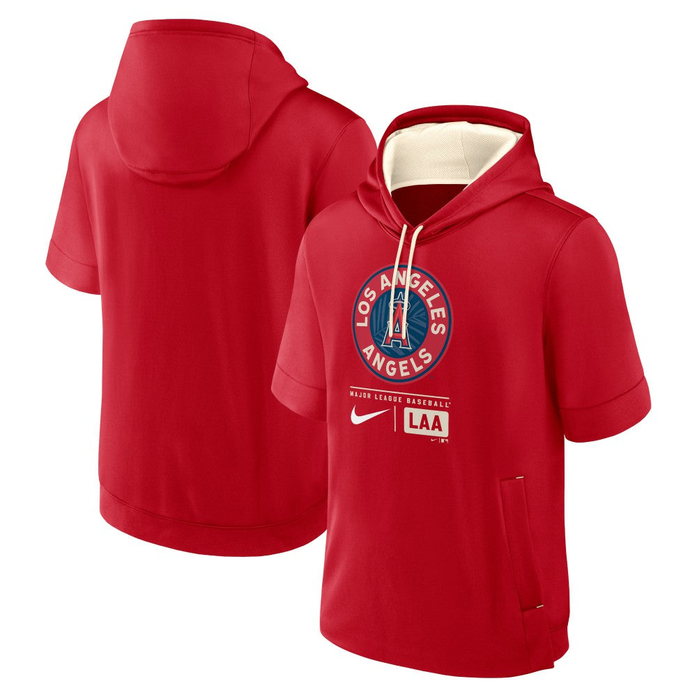 Los Angeles Angels Nike City Connect Color Block Short Sleeve Pullover Hoodie Discount