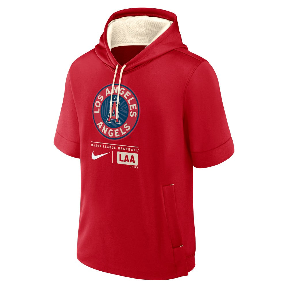 Los Angeles Angels Nike City Connect Color Block Short Sleeve Pullover Hoodie Discount