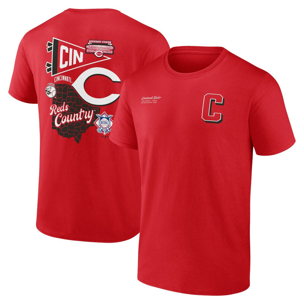 Cincinnati Reds Fanatics Split Zone T-Shirt Near Me