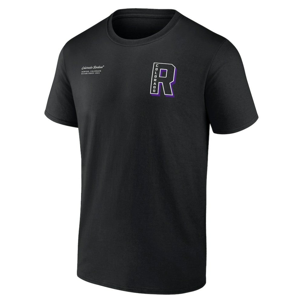 Colorado Rockies Fanatics Split Zone T-Shirt for sale