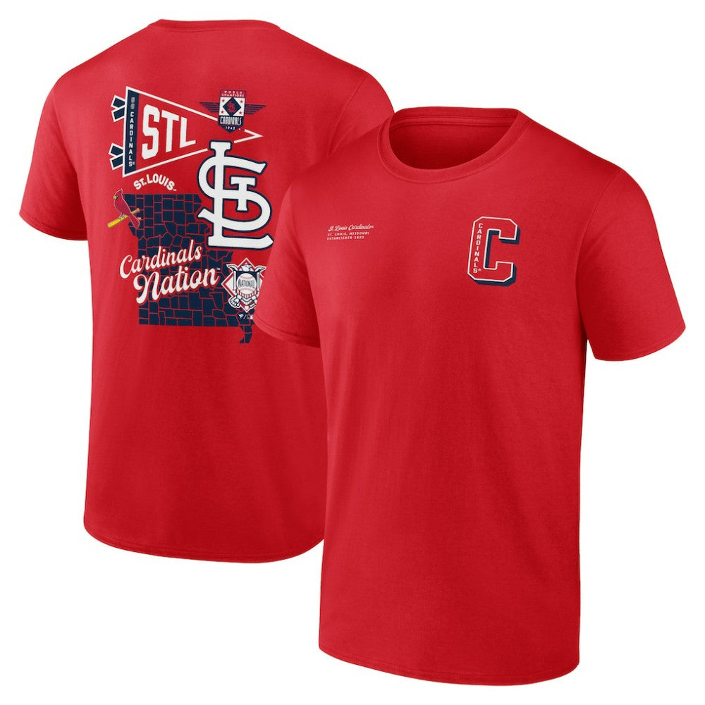 St. Louis Cardinals Fanatics Split Zone T-Shirt Discount
