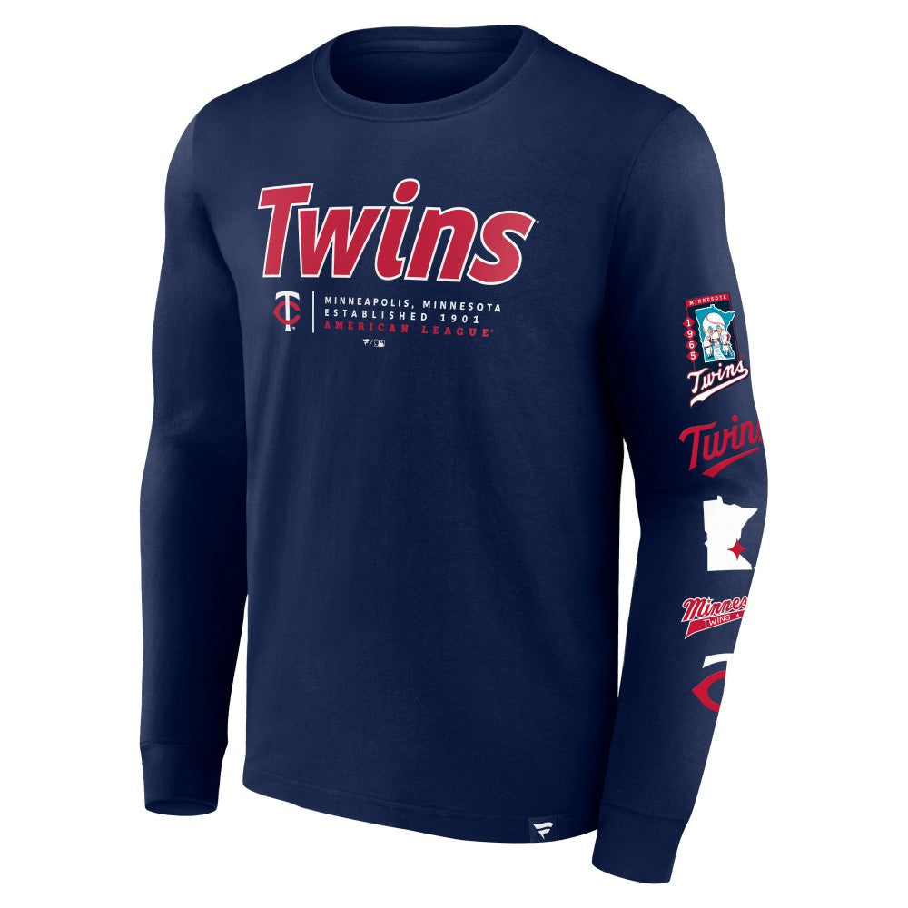 Minnesota Twins Fanatics Strike the Goal Long Sleeve T-Shirt Sale
