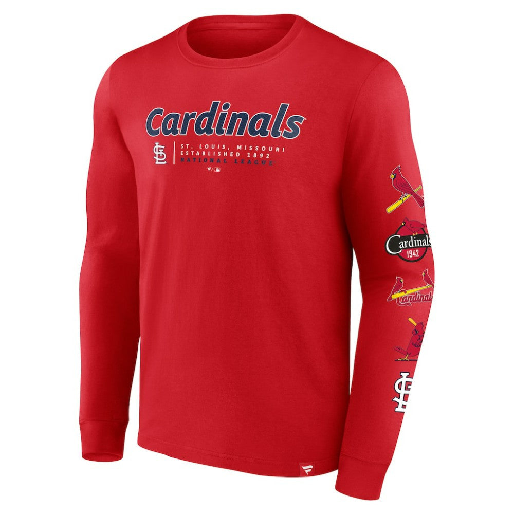 St. Louis Cardinals Fanatics Strike the Goal Long Sleeve T-Shirt Online
