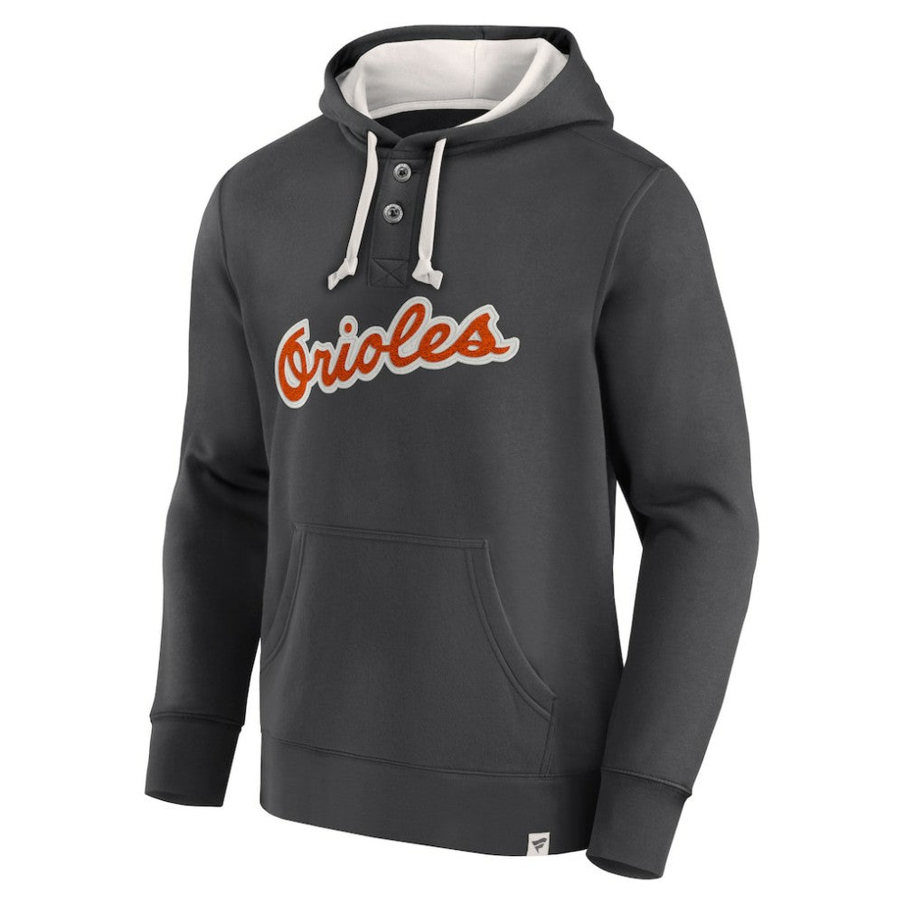 Fanatics Baltimore Orioles Black Plan for Adversity Henley Fleece Pullover Hoodie for sale