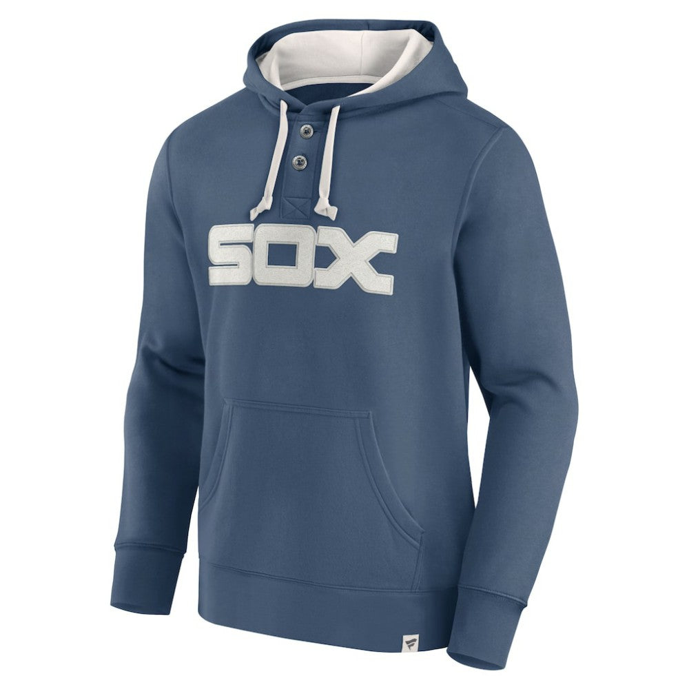 Fanatics Chicago White Sox Navy Plan for Adversity Henley Fleece Pullover Hoodie Outlet