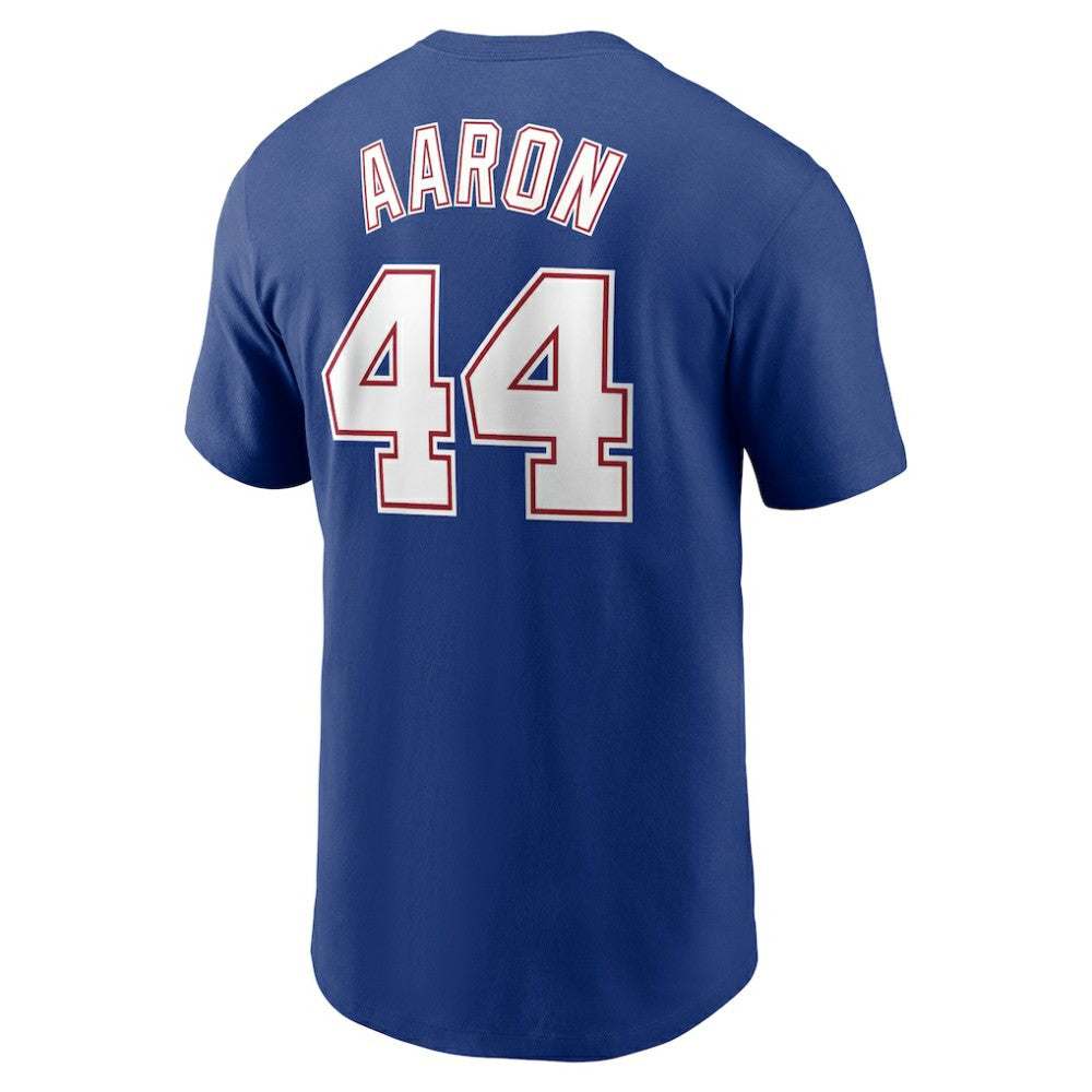 Hank Aaron Atlanta Braves Nike Cooperstown Collection Fuse Name & Number T-Shirt for sale