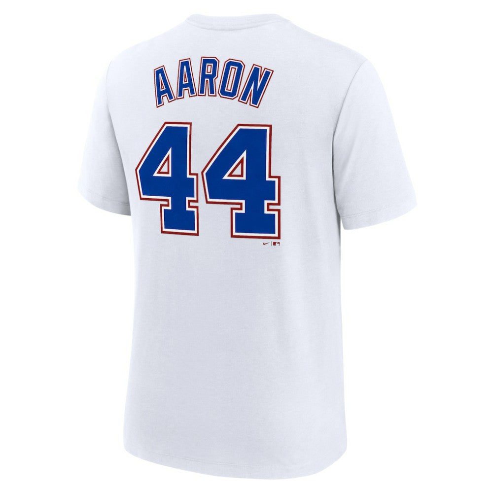 Hank Aaron Atlanta Braves Nike Cooperstown Collection Tri-Blend Name & Number T-Shirt Outlet