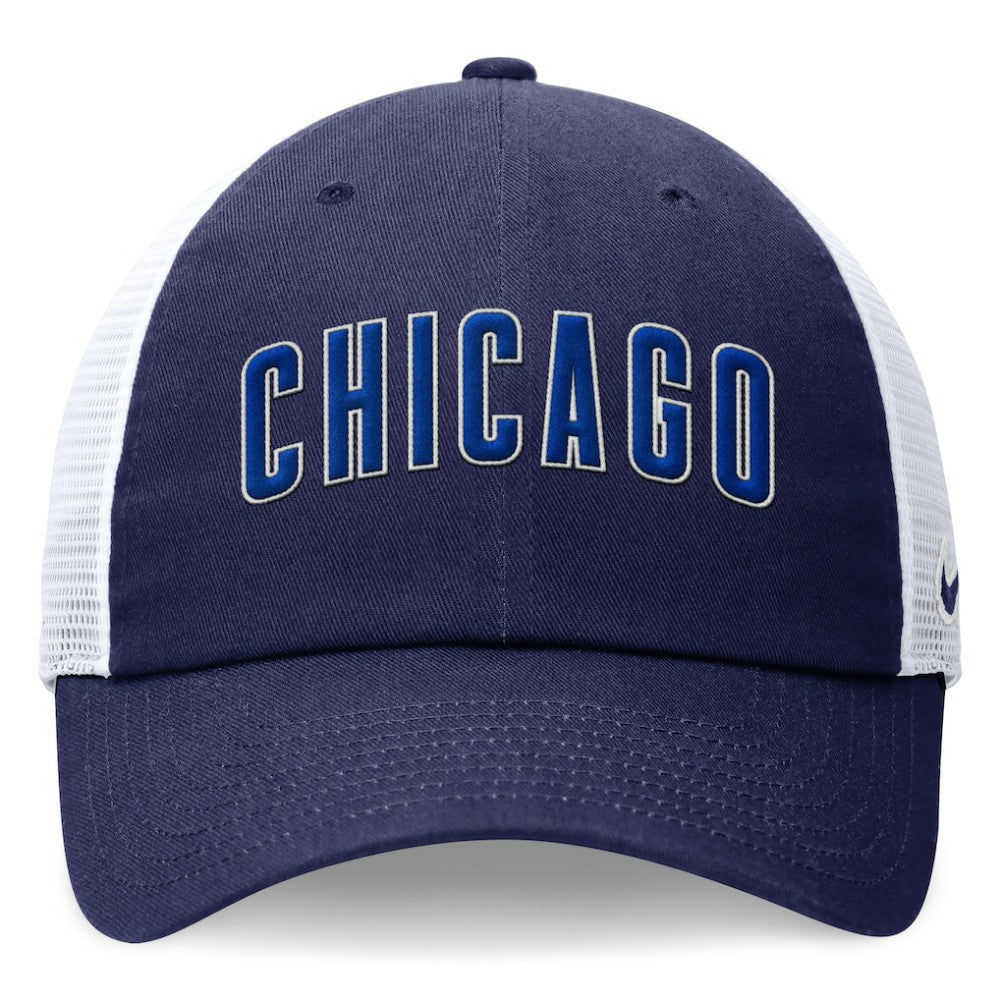 Chicago Cubs Nike Wordmark Adjustable Trucker Hat Near Me