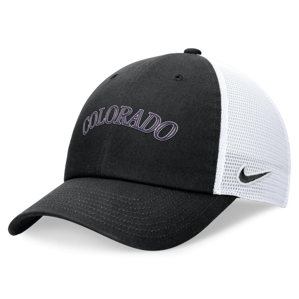 Colorado Rockies Nike Wordmark Adjustable Trucker Hat Sale