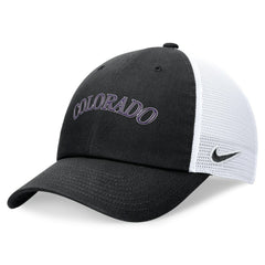 Colorado Rockies Nike Wordmark Adjustable Trucker Hat Sale