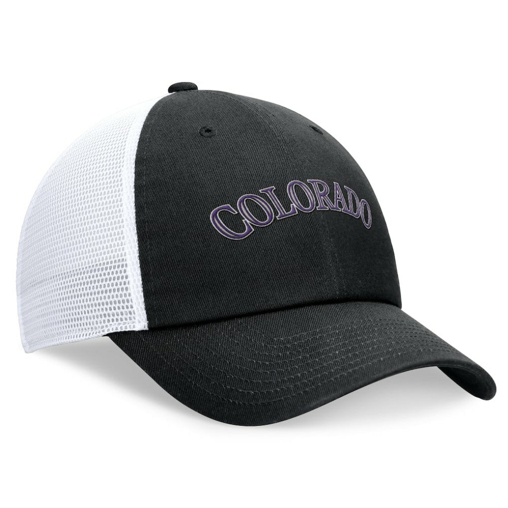 Colorado Rockies Nike Wordmark Adjustable Trucker Hat Sale