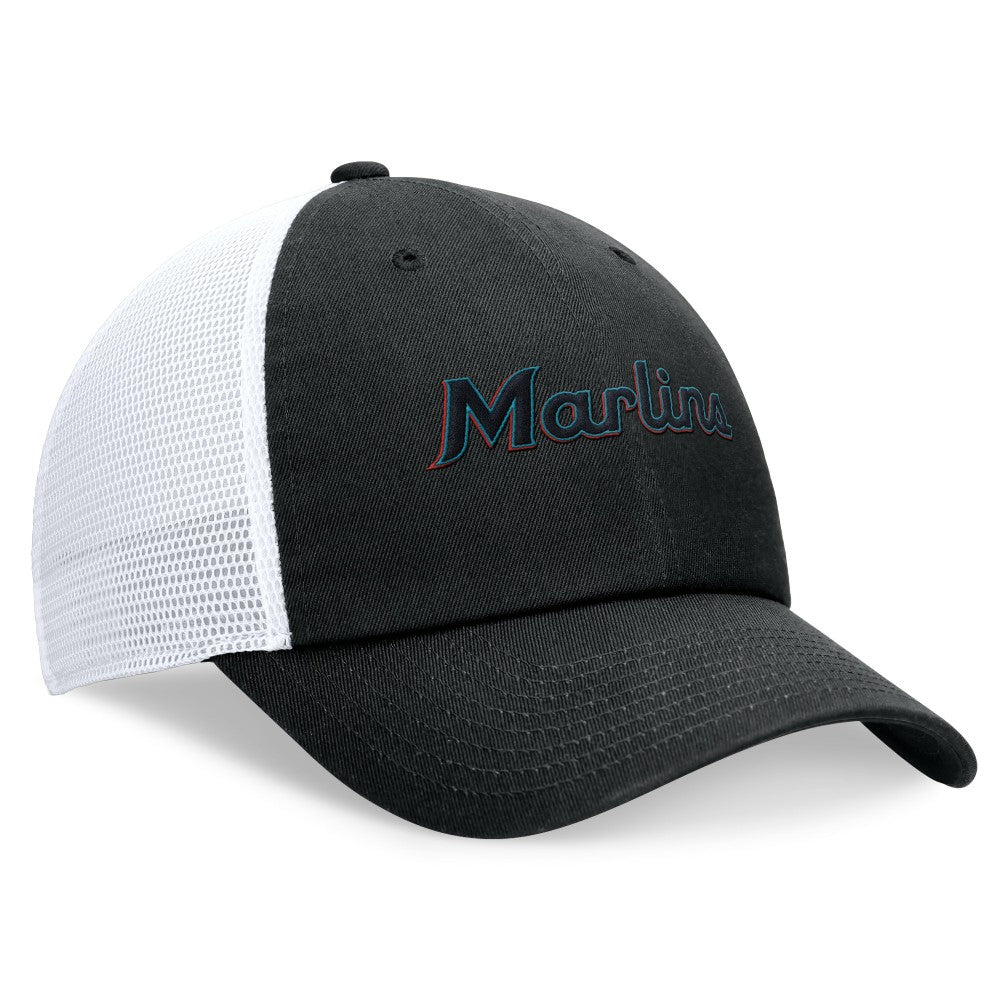 Miami Marlins Nike Wordmark Adjustable Trucker Hat Near Me