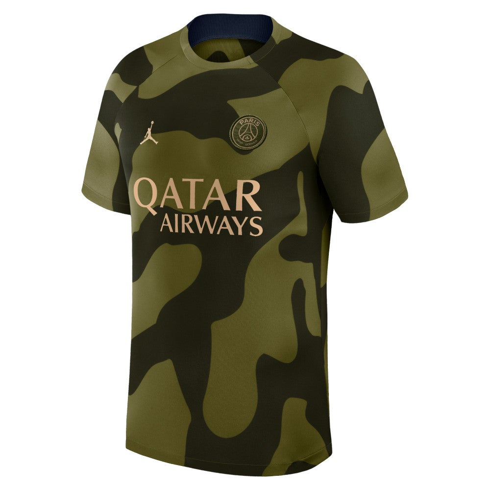 Jordan - Paris Saint-Germain Jordan Brand 2023/24 Academy Pro Pre-Match Top - Olive