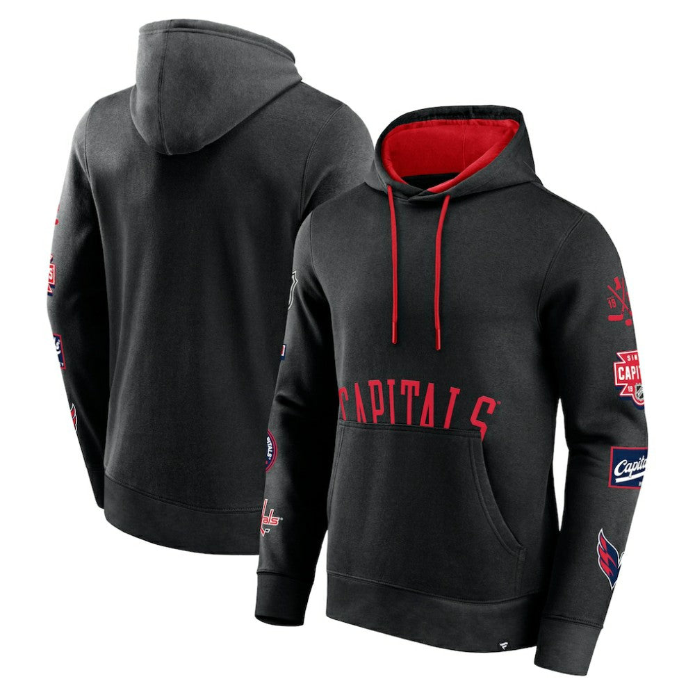 Washington Capitals Fanatics Wild Winner Pullover Hoodie - Black | Fanatics online