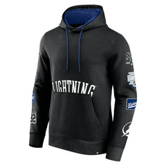 Tampa Bay Lightning Fanatics Wild Winner Pullover Hoodie - Black | Fanatics Lifestyle