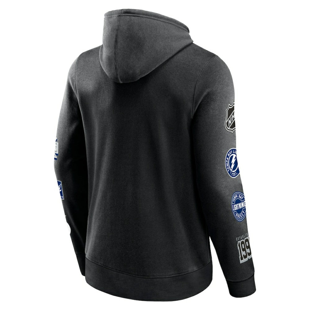 Tampa Bay Lightning Fanatics Wild Winner Pullover Hoodie - Black | Fanatics Lifestyle