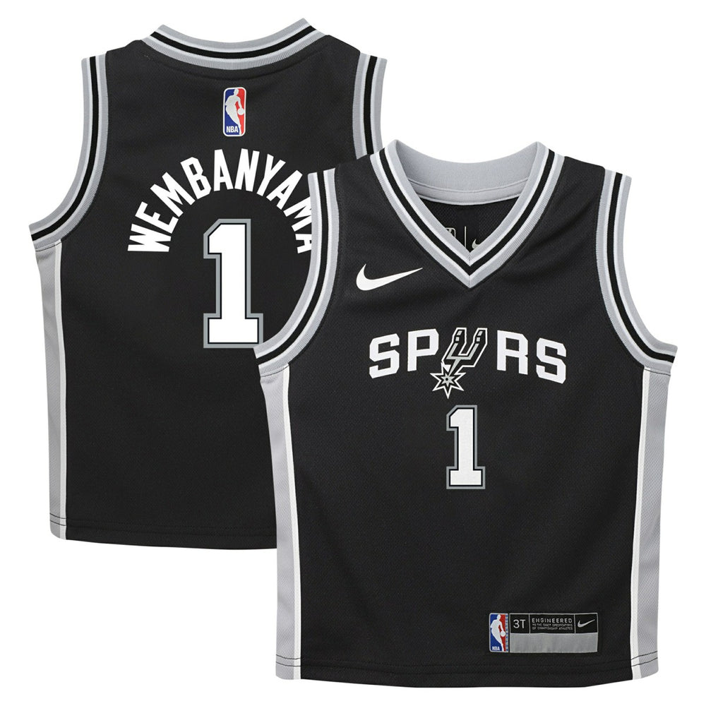 Nike Victor Wembanyama San Antonio Spurs Preschool Swingman Player Jersey Icon Edition Black
