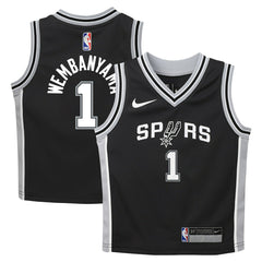 Nike Victor Wembanyama San Antonio Spurs Preschool Swingman Player Jersey Icon Edition Black
