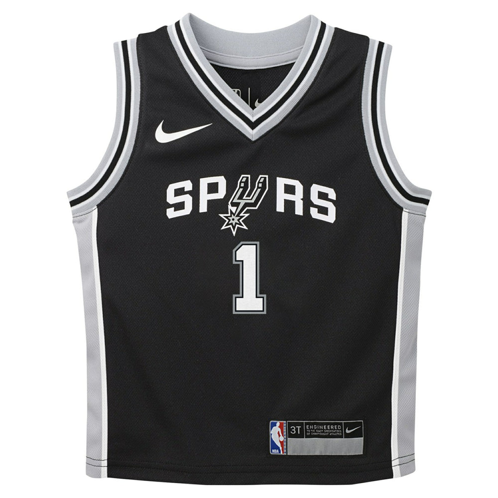 Nike Victor Wembanyama San Antonio Spurs Preschool Swingman Player Jersey Icon Edition Black