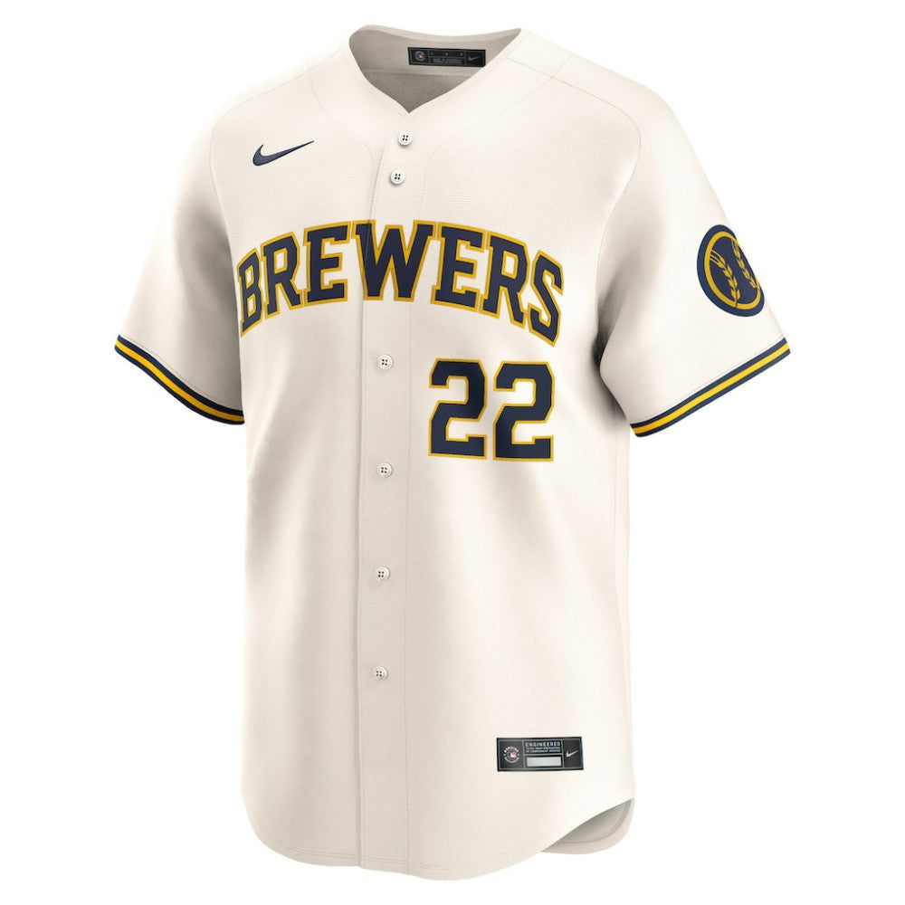 Christian Yelich Milwaukee Brewers Nike Home Limited Player Jersey Outlet