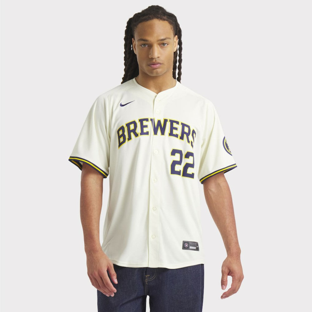 Christian Yelich Milwaukee Brewers Nike Home Limited Player Jersey Outlet