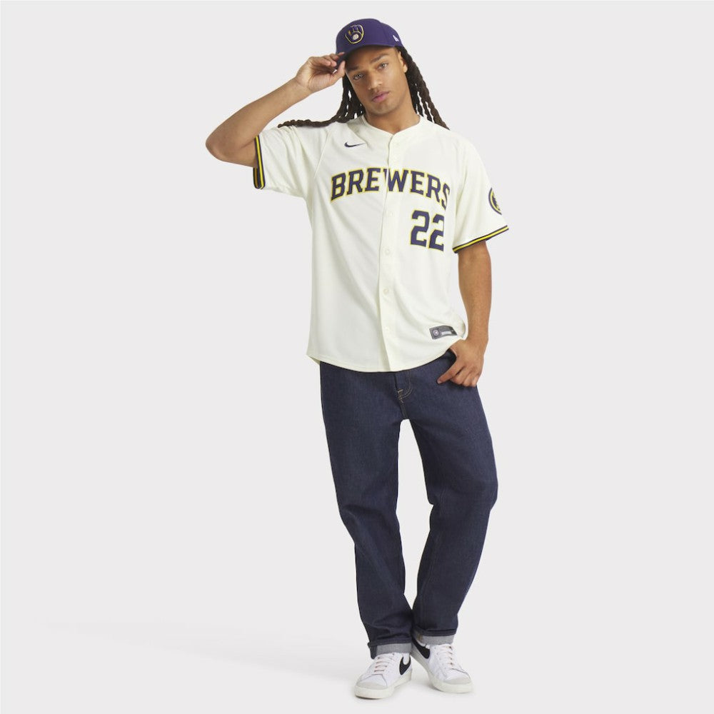 Christian Yelich Milwaukee Brewers Nike Home Limited Player Jersey Outlet