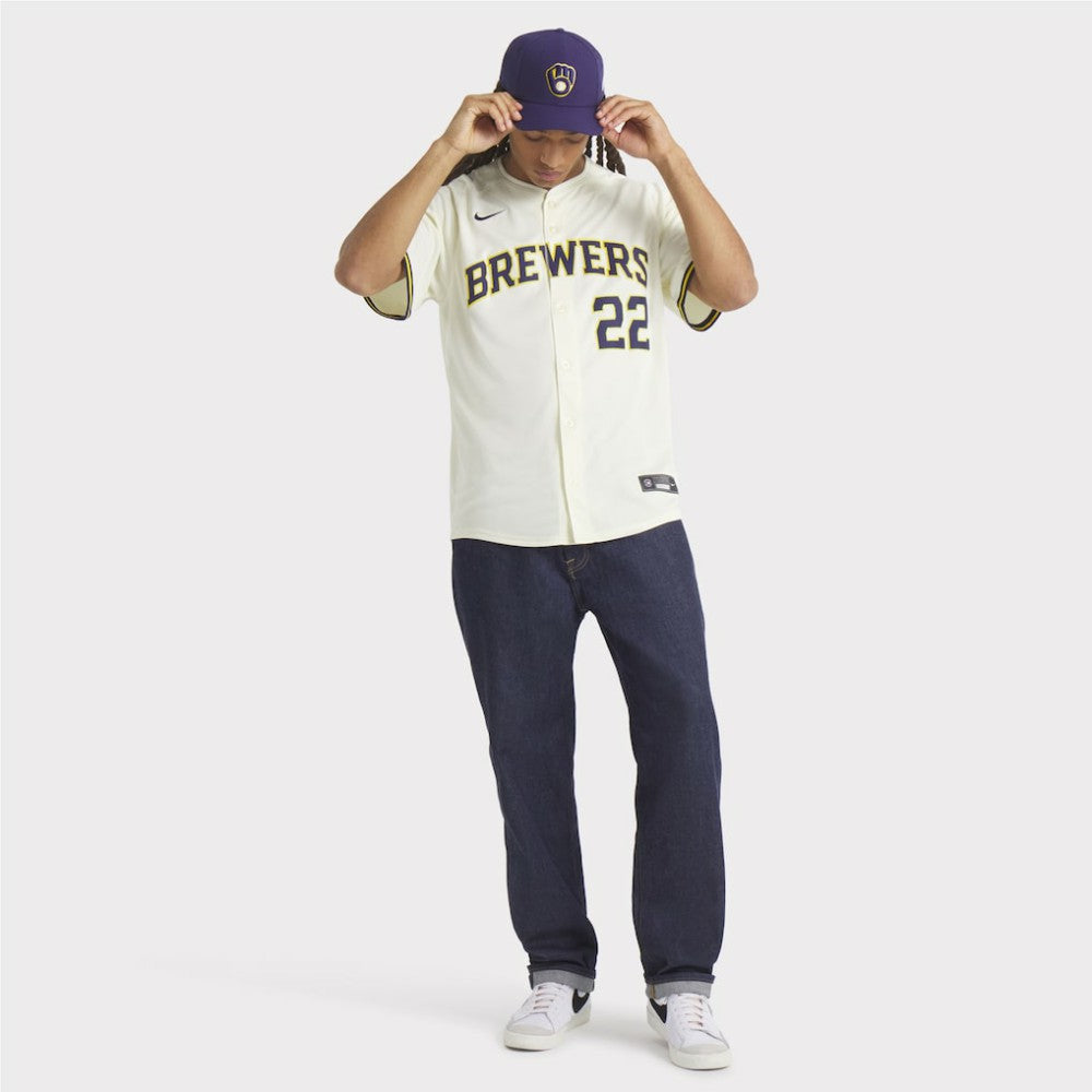 Christian Yelich Milwaukee Brewers Nike Home Limited Player Jersey Outlet