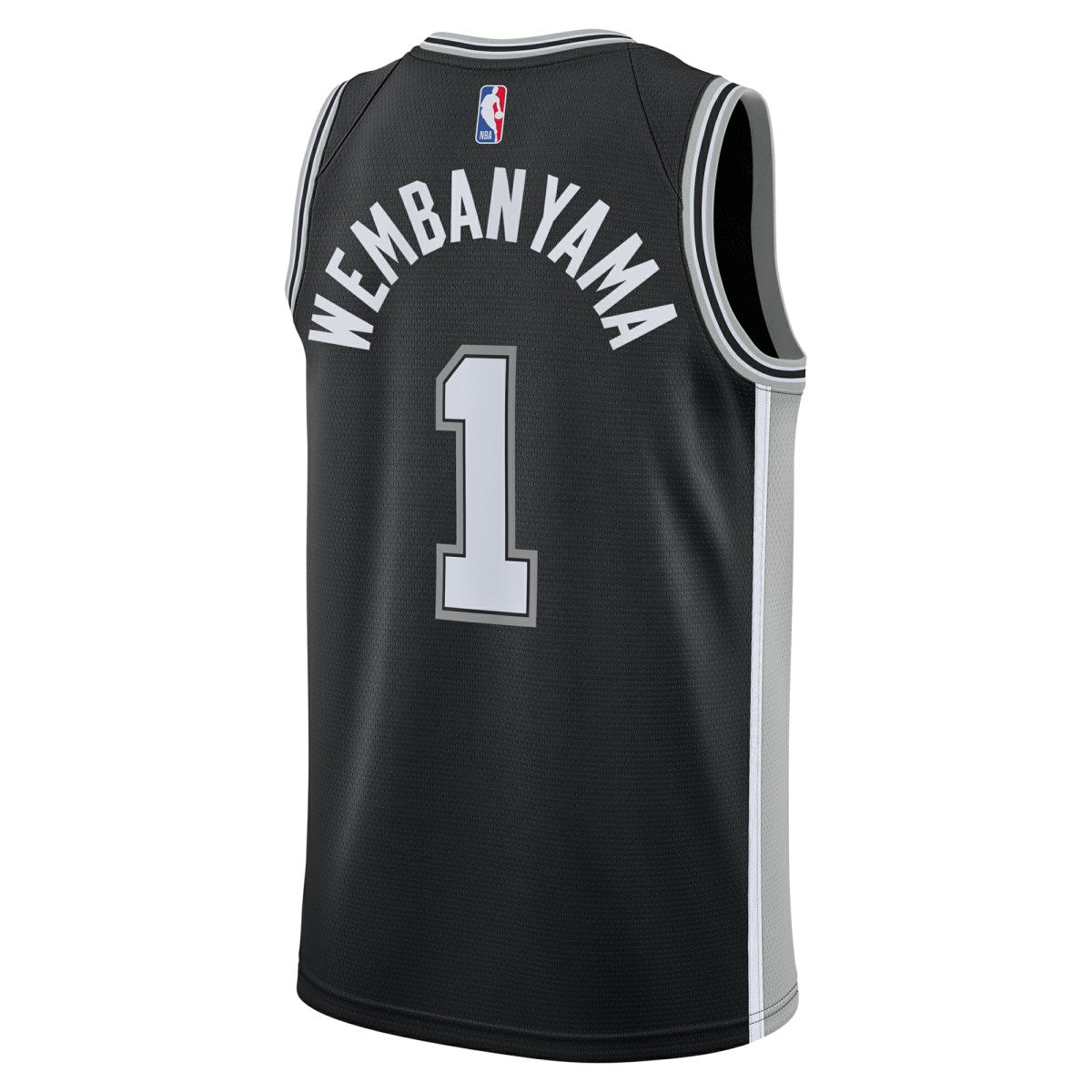 Nike Victor Wembanyama San Antonio Spurs Youth Swingman Jersey Icon Edition Black