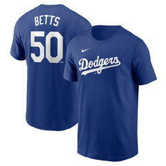 Mookie Betts Los Angeles Dodgers Nike Fuse Name & Number T-Shirt Near Me
