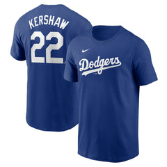 Clayton Kershaw Los Angeles Dodgers Nike Fuse Name & Number T-Shirt Outlet