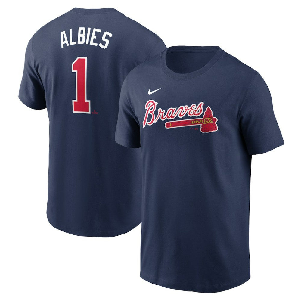 Ozzie Albies Atlanta Braves Nike Fuse Name & Number T-Shirt Discount