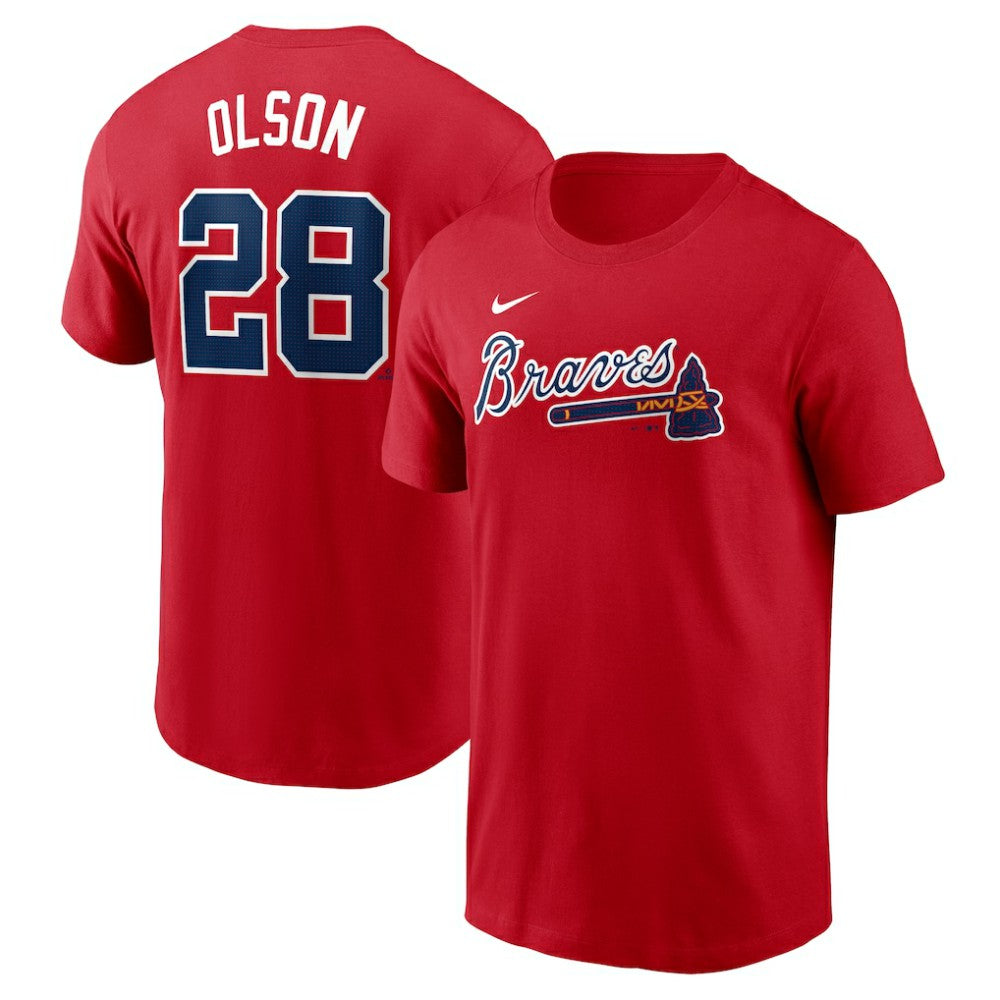 Matt Olson Atlanta Braves Nike Fuse Name & Number T-Shirt Near Me