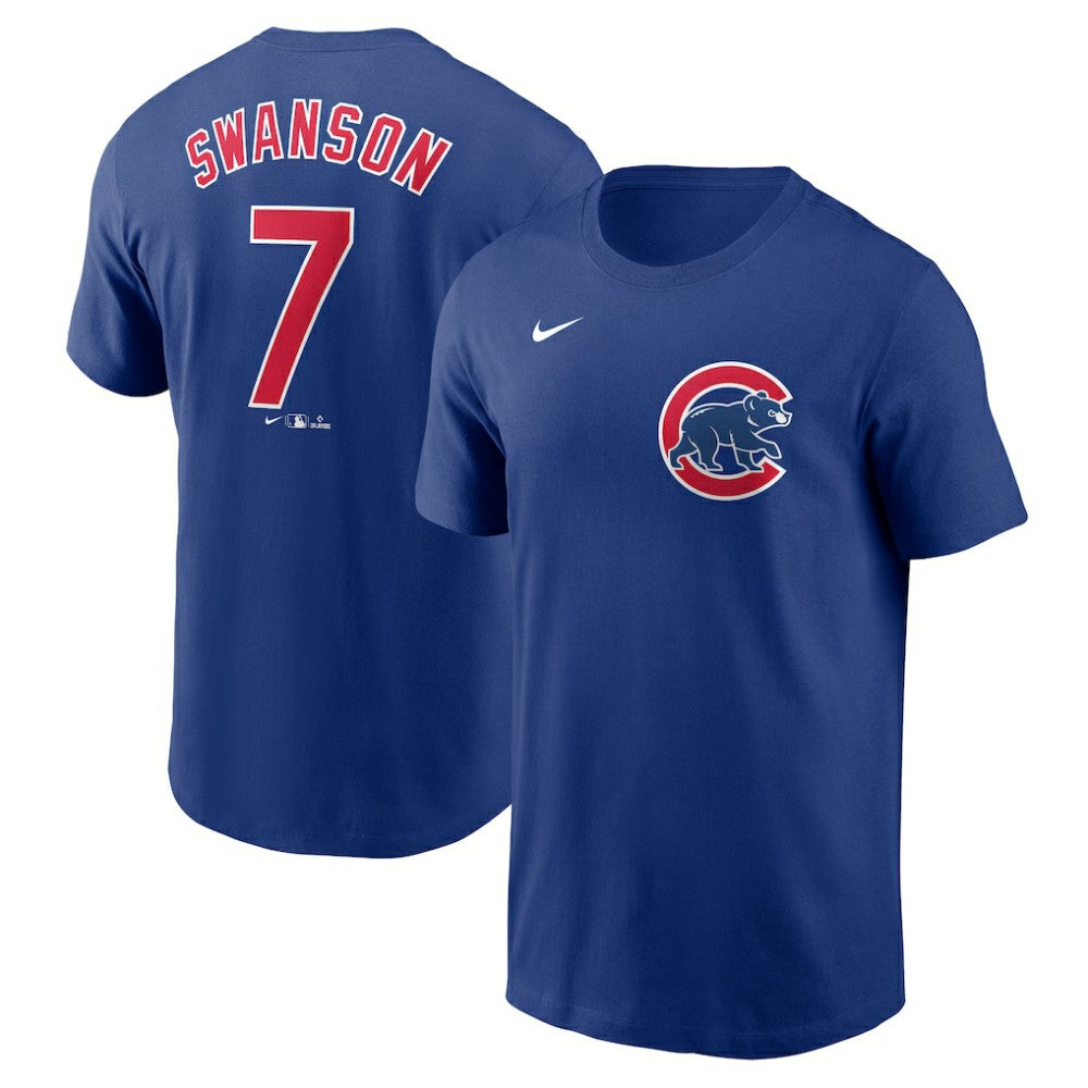 Dansby Swanson Chicago Cubs Nike Fuse Name & Number T-Shirt for sale