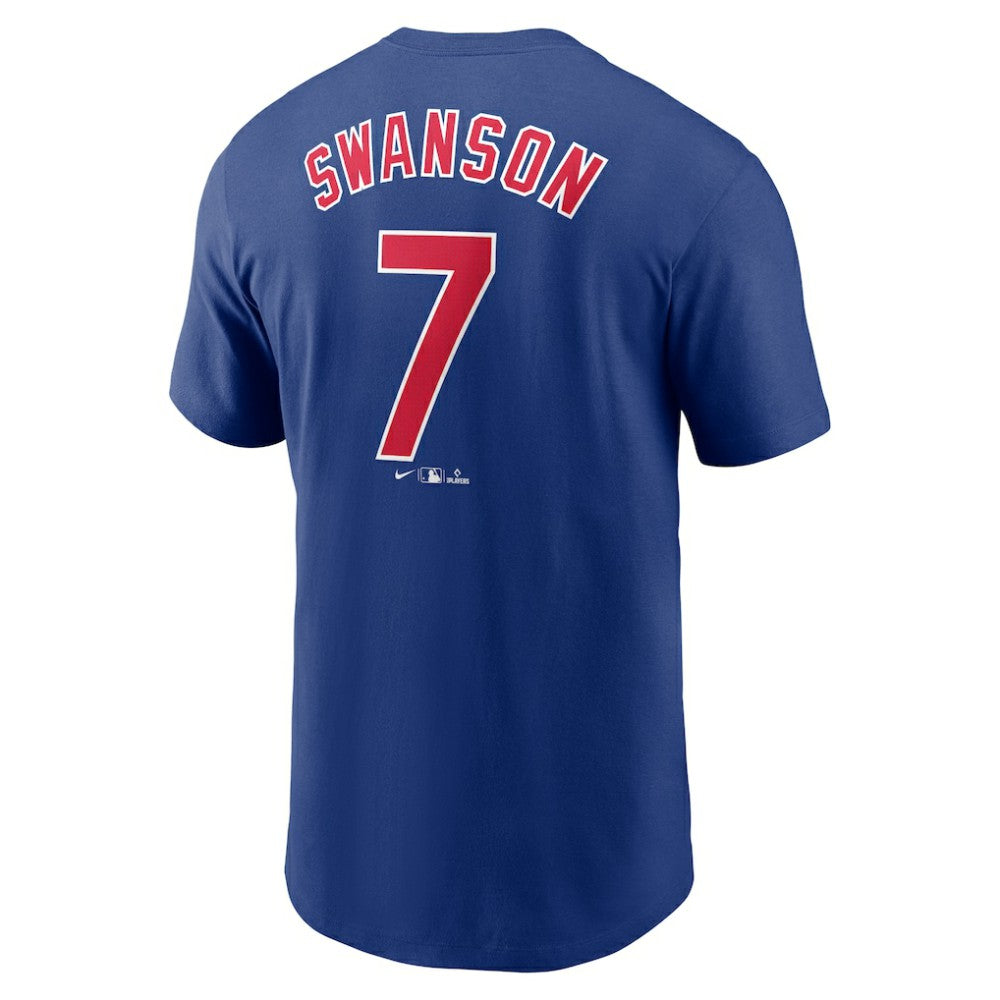 Dansby Swanson Chicago Cubs Nike Fuse Name & Number T-Shirt for sale