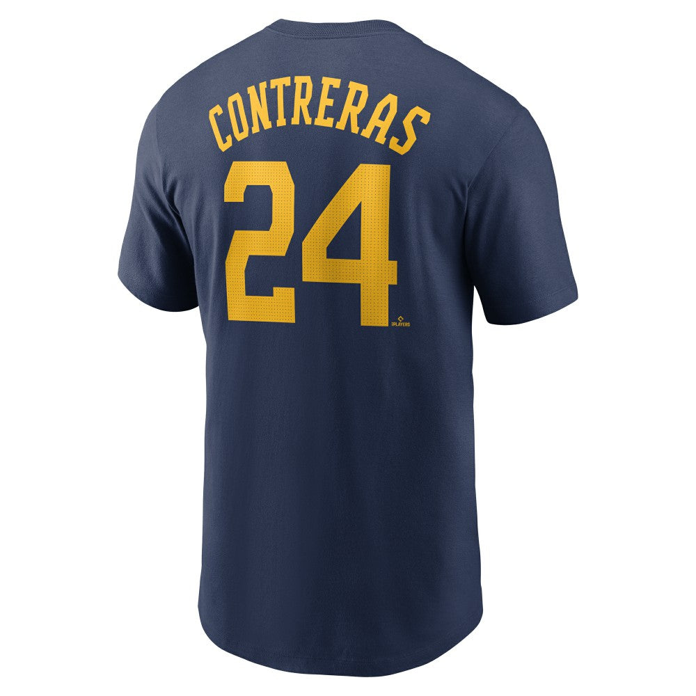 William Contreras Milwaukee Brewers Nike Fuse Name & Number T-Shirt Sale