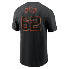 Logan Webb San Francisco Giants Nike Fuse Name & Number T-Shirt for sale