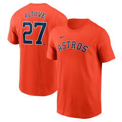 Jose Altuve Houston Astros Nike Fuse Name & Number T-Shirt Outlet