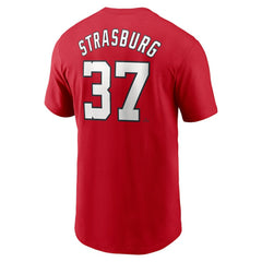 Stephen Strasburg Washington Nationals Nike Fuse Name & Number T-Shirt Outlet