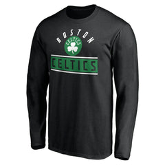 Boston Celtics Team Arch Knockout Long Sleeve T-Shirt Black