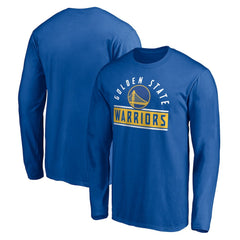 Golden State Warriors Team Arch Knockout Long Sleeve T-Shirt Royal