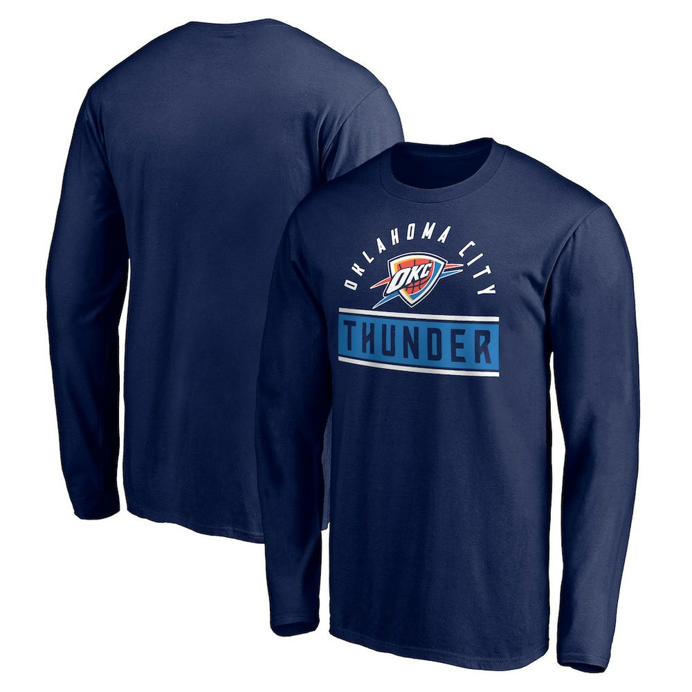 Oklahoma City Thunder Team Arch Knockout Long Sleeve T-Shirt Navy