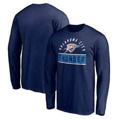 Oklahoma City Thunder Team Arch Knockout Long Sleeve T-Shirt Navy